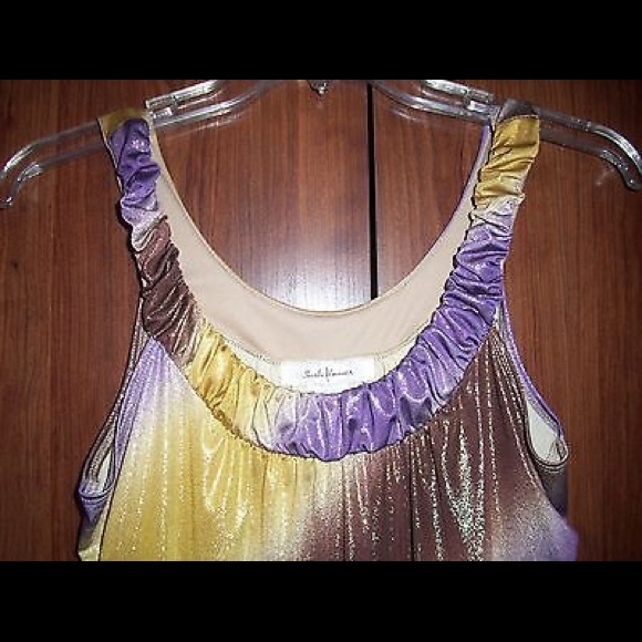 Shimmering Ombre Multi-Color Sleeveless Top, Sz. S - Picture 3 of 4